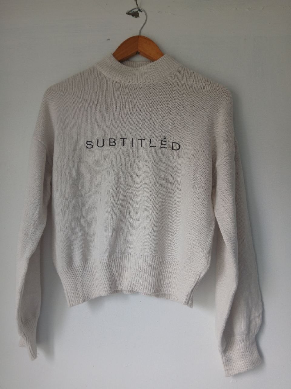 Mock Neck Crop Sweater